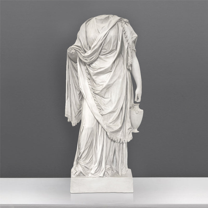 Torse de Vénus - grande sculpture en marbre blanc