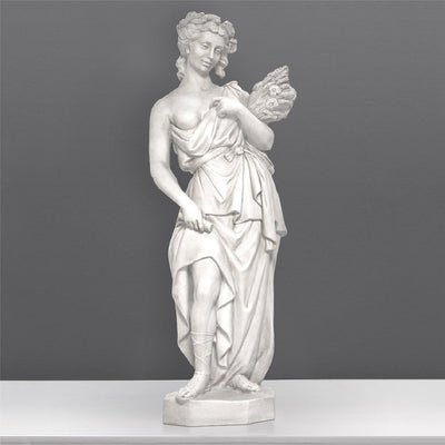 Statue de la déesse d'été - grande sculpture en marbre blanc