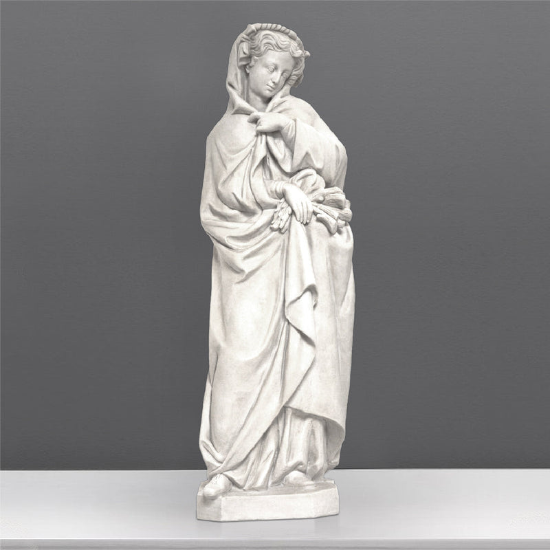 Statue de la déesse hivernale - grande sculpture en marbre blanc
